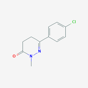 3(2H)-Pyridazinone, 6-(4-chlorophenyl)-4,5-dihydro-2-methyl-