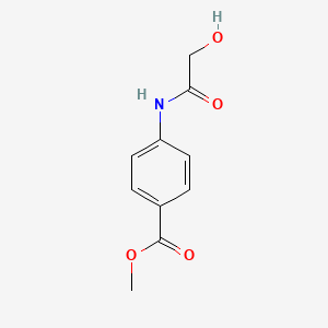 molecular formula C10H11NO4 B8706900 Methyl 4-(glycoloylamino)benzoate 