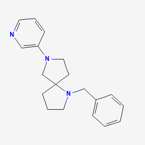molecular formula C19H23N3 B8706907 1-Benzyl-7-(pyridin-3-yl)-1,7-diazaspiro[4.4]nonane CAS No. 646055-60-9
