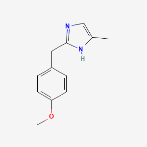 molecular formula C12H14N2O B8706936 2-(p-Methoxyphenylmethyl)-4-methylimidazole 