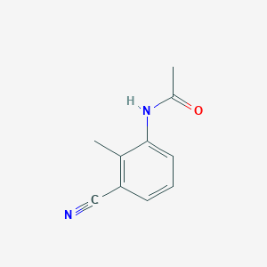 molecular formula C10H10N2O B8706997 2-Methyl-3-acetylamino-benzonitrile 