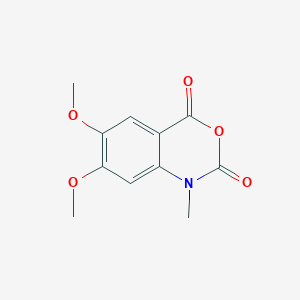 molecular formula C11H11NO5 B8706999 6,7-Dimethoxy-1-methyl-1H-benzo(d)(1,3)oxazine-2,4-dione CAS No. 57384-36-8