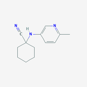 molecular formula C13H17N3 B8707005 1-(6-Methylpyridin-3-ylamino)cyclohexanecarbonitrile 