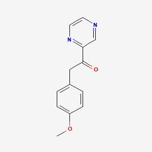 2-(4-methoxyphenyl)-1-pyrazin-2-ylethanone