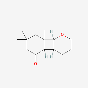 Octahydro-7,7,8a-trimethyl-2H-benzo(3,4)cyclobuta(1,2-b)pyran-5(8H)-one