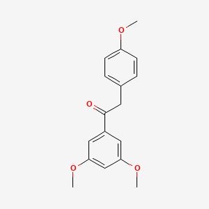 molecular formula C17H18O4 B8707046 1-(3,5-Dimethoxyphenyl)-2-(4-methoxyphenyl)ethanone CAS No. 186542-63-2