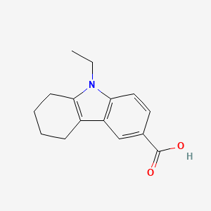 molecular formula C15H17NO2 B8707068 9-Ethyl-6,7,8,9-tetrahydro-5H-carbazole-3-carboxylic acid 