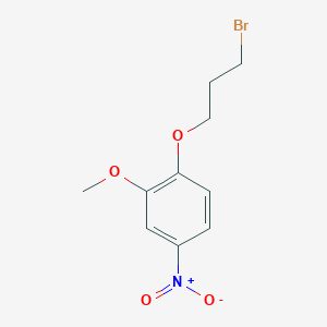 molecular formula C10H12BrNO4 B8707075 1-(3-Bromopropoxy)-2-methoxy-4-nitrobenzene 