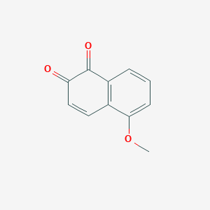 molecular formula C11H8O3 B8707182 5-Methoxynaphthalene-1,2-dione CAS No. 61539-67-1
