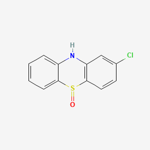 molecular formula C12H8ClNOS B8707189 2-chloro-10H-phenothiazine 5-oxide CAS No. 1927-43-1