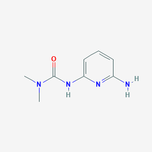 molecular formula C8H12N4O B8707191 N'-(6-Aminopyridin-2-yl)-N,N-dimethylurea CAS No. 75308-73-5