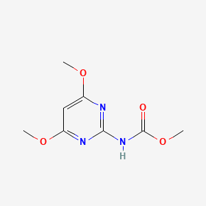 B8707289 Methyl (4,6-dimethoxypyrimidin-2-yl)carbamate CAS No. 87473-90-3
