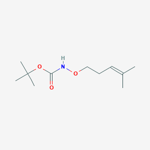 molecular formula C11H21NO3 B8707352 Tert-butyl 4-methylpent-3-enyloxycarbamate 