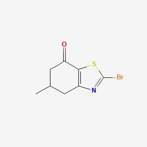 molecular formula C8H8BrNOS B8707357 2-bromo-5-methyl-5,6-dihydrobenzo[d]thiazol-7(4H)-one 