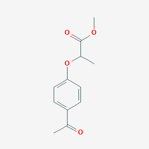 molecular formula C12H14O4 B8707383 Methyl 2-(4-acetylphenoxy)propionate 