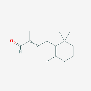 molecular formula C14H22O B8707415 2-Methyl-4-(2,6,6-trimethyl-1-cyclohexen-1-yl)-2-butenal 
