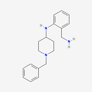 molecular formula C19H25N3 B8707418 N-[2-(Aminomethyl)phenyl]-1-benzylpiperidin-4-amine CAS No. 79098-90-1