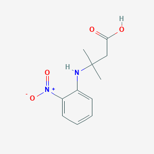 3-Methyl-3-(2-nitrophenylamino)butanoic acid