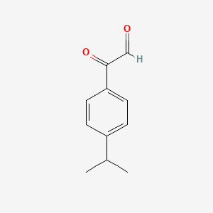 molecular formula C11H12O2 B8707471 (4-Isopropylphenyl)(oxo)acetaldehyde 