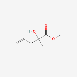 molecular formula C7H12O3 B8707513 Methyl 2-hydroxy-2-methylpent-4-enoate CAS No. 62696-36-0
