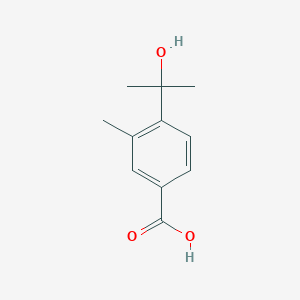 molecular formula C11H14O3 B8707571 4-(1-Hydroxy-1-methyl-ethyl)-3-methyl-benzoic acid 