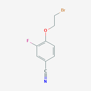 B8707574 4-(2-Bromoethoxy)-3-fluorobenzonitrile CAS No. 872045-88-0