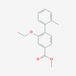 molecular formula C17H18O3 B8707591 Methyl 2-ethoxy-2'-methyl-[1,1'-biphenyl]-4-carboxylate 
