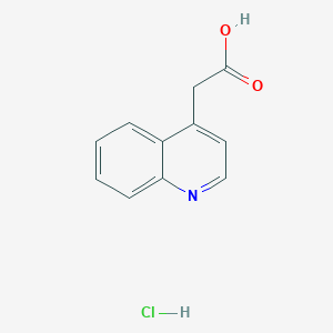 molecular formula C11H10ClNO2 B8707605 Quinoline-4acetic acid hydrochloride 