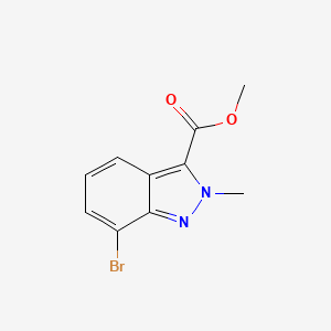 molecular formula C10H9BrN2O2 B8707703 Methyl 7-bromo-2-methyl-2H-indazole-3-carboxylate 