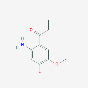 molecular formula C10H12FNO2 B8707712 1-(2-Amino-4-fluoro-5-methoxyphenyl)-1-propanone 