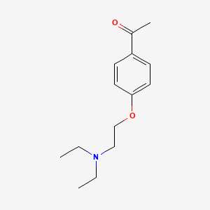 molecular formula C14H21NO2 B8707730 Acetophenone, 4'-(2-(diethylamino)ethoxy)- CAS No. 14733-22-3