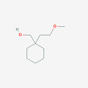molecular formula C10H20O2 B8707735 (1-(2-Methoxyethyl)cyclohexyl)methanol 