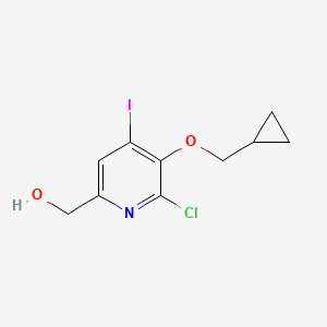 (6-Chloro-4-iodo-5-cyclopropylmethoxy-pyridin-2-yl)-methanol