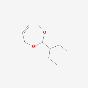 molecular formula C10H18O2 B8707817 1,3-Dioxepin, 2-(1-ethylpropyl)-4,7-dihydro- CAS No. 53338-06-0