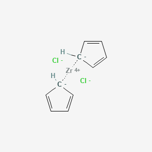 molecular formula C10H10Cl2Zr B8707845 Bis(cyclopentadienyl)zirconium(IV) dichloride 