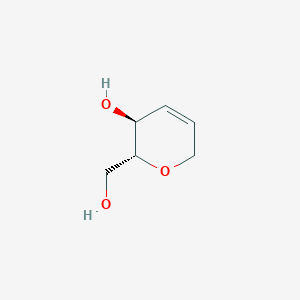 molecular formula C6H10O3 B8707886 (2R,3S)-2-(Hydroxymethyl)-3,6-dihydro-2H-pyran-3-ol 