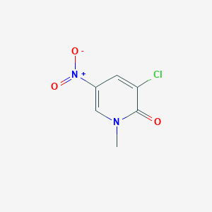 molecular formula C6H5ClN2O3 B8707892 3-chloro-1-methyl-5-nitropyridin-2(1H)-one 