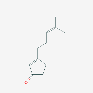 molecular formula C11H16O B8707903 3-(4-Methylpent-3-en-1-yl)cyclopent-2-en-1-one CAS No. 915721-95-8