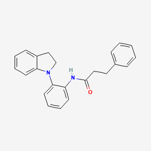 N-(2-(Indolin-1-yl)phenyl)-3-phenylpropanamide