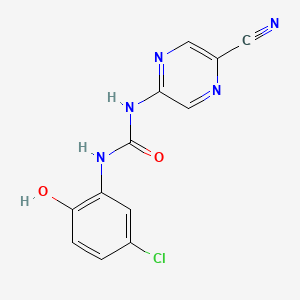 B8708040 n-(5-Chloro-2-hydroxyphenyl)-n'-(5-cyano-2-pyrazinyl)urea CAS No. 660851-46-7