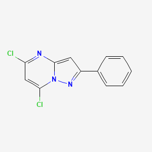 molecular formula C12H7Cl2N3 B8708158 5,7-Dichloro-2-phenyl-pyrazolo[1,5-a]pyrimidine 