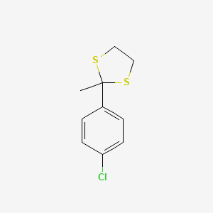 B8708191 1,3-DITHIOLANE, 2-(p-CHLOROPHENYL)-2-METHYL- CAS No. 6302-91-6