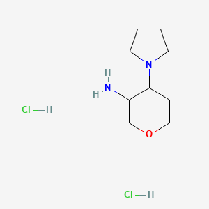 molecular formula C9H20Cl2N2O B8708219 4-(Pyrrolidin-1-yl)tetrahydro-2H-pyran-3-aminedihydrochloride 