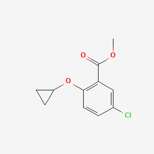 molecular formula C11H11ClO3 B8708234 Methyl 5-chloro-2-cyclopropoxybenzoate 