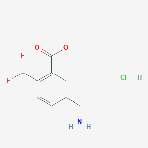 Methyl 5-(aminomethyl)-2-(difluoromethyl)benzoate hydrochloride