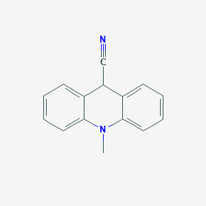 molecular formula C15H12N2 B8708262 10-Methyl-9,10-dihydroacridine-9-carbonitrile CAS No. 837-43-4