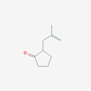 molecular formula C9H14O B8708314 Cyclopentanone, 2-(2-methyl-2-propenyl)- CAS No. 57133-53-6