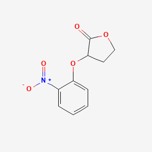 molecular formula C10H9NO5 B8708329 Dihydro-3-(2-nitrophenoxy)-2-(3H)-furanone CAS No. 58835-34-0