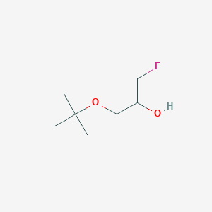 molecular formula C7H15FO2 B8708344 1-tert-Butoxy-3-fluoropropan-2-ol 