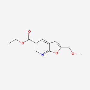 Ethyl 2-(methoxymethyl)furo[2,3-b]pyridine-5-carboxylate